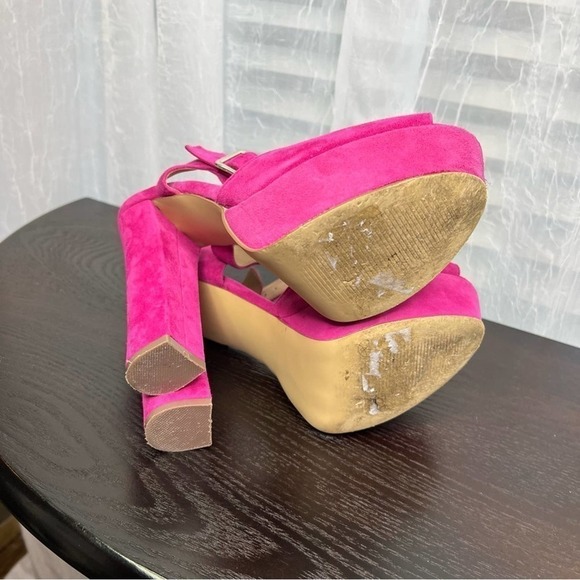 Steve Madden Jillyy Fuchsia Suede Heels. Size 9.5 - Picture 9 of 9